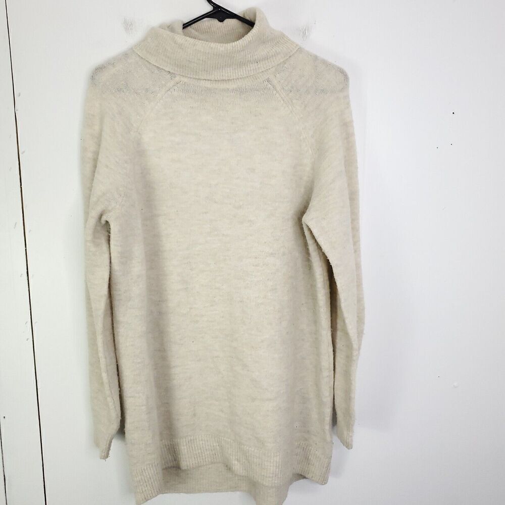 HM Sweater Womens XS Oversized Cowl Neck Neutral Minimalist Capsule Cream